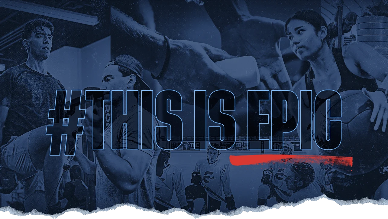 collage of athletes performance training